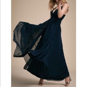 BHLDN Eva dress in navy